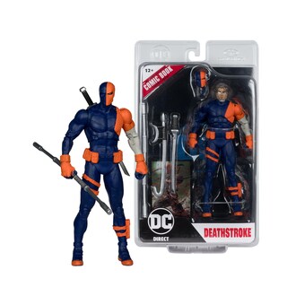 Foto 7 | Figura De Acción Mcfarlane Toys Dc Direct Deathstroke De 18 Cm Con Cómic - Venta Internacional.