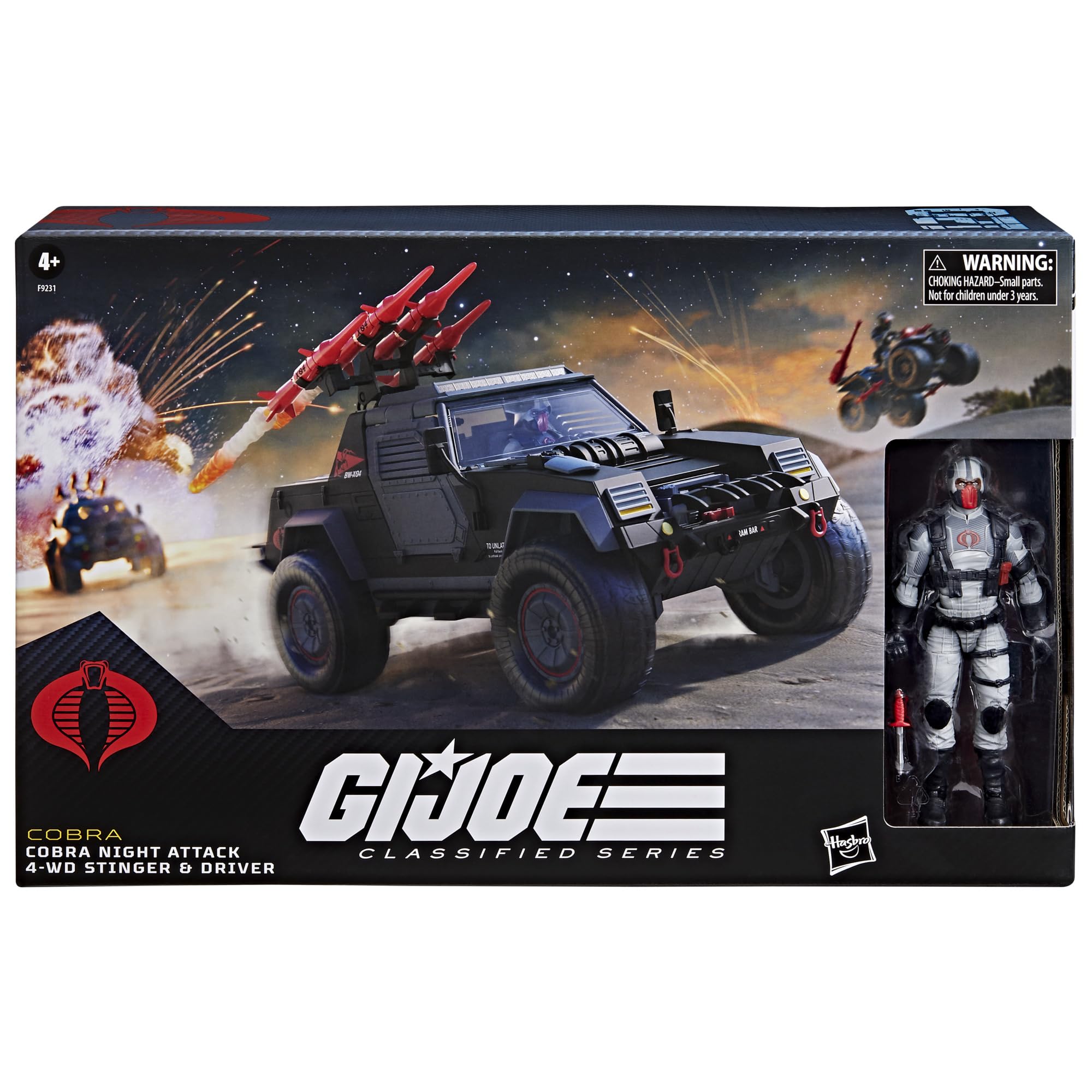 Foto 2 | Figura De Acción G.i. Joe Classified Series #120 Cobra Night Attack - Venta Internacional.