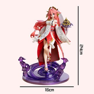 Foto 6 | Figura Rzahuahu Genshin Impact Yae Miko, 1/7, 24 Cm, Juguete De Pvc - Venta Internacional.