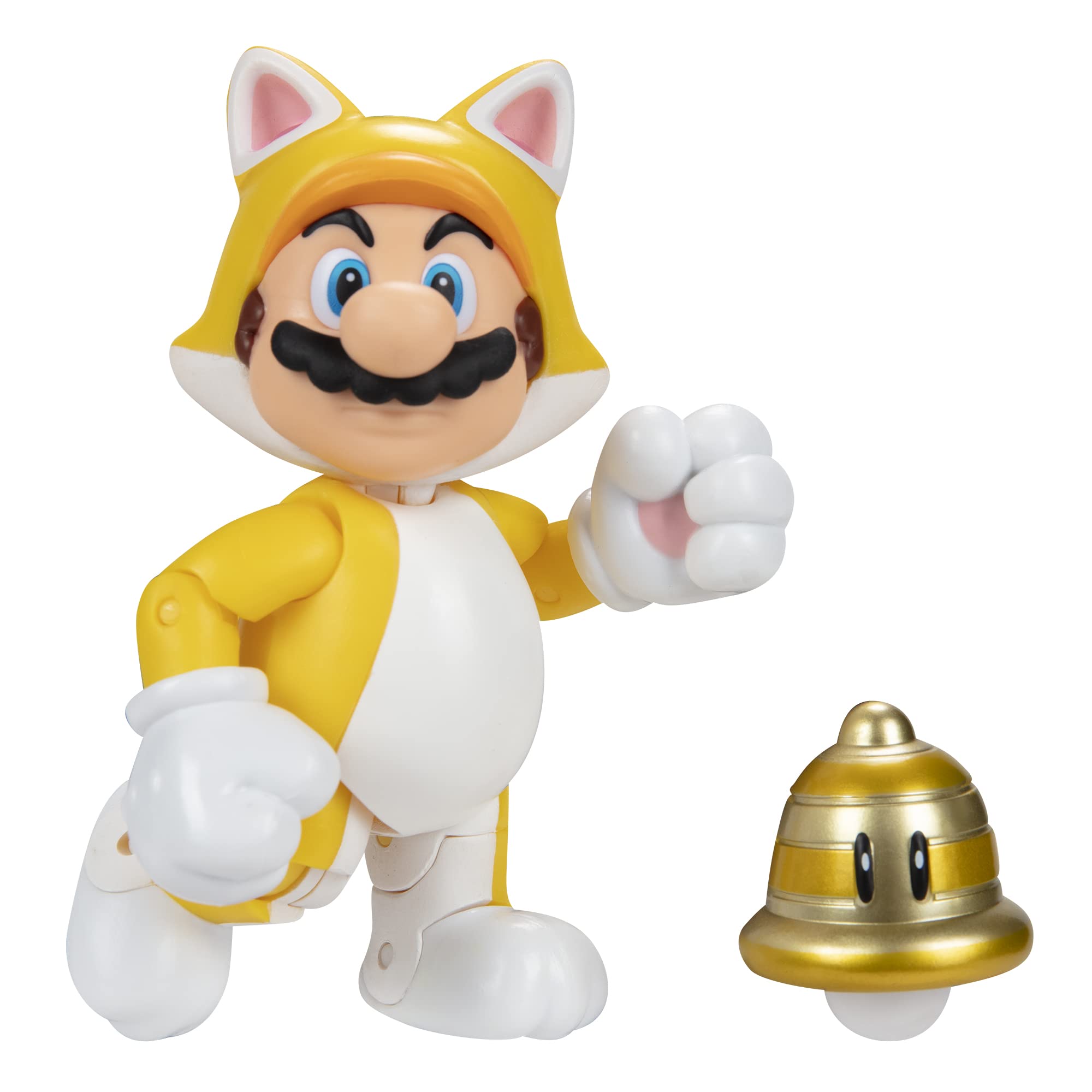 Foto 5 pulgar | Figura De Acción Nintendo Cat Mario Con Campana De 10 Cm De Altura - Venta Internacional.