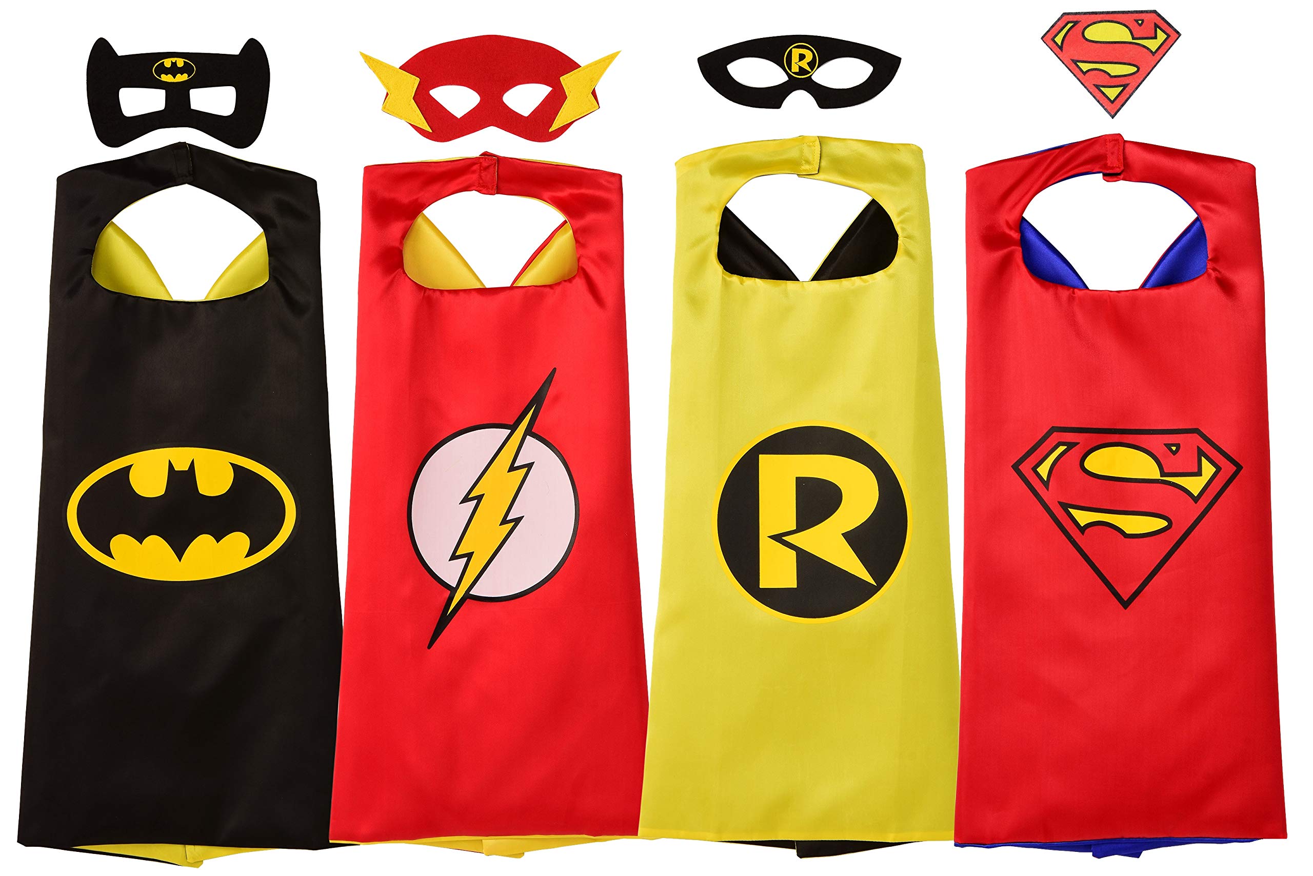 Foto 1 | Set De Capas De Superhéroe Rubie's Dc Comics, 4 Capas Y 3 Máscaras - Venta Internacional.