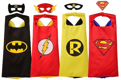 Foto 1 | Set De Capas De Superhéroe Rubie's Dc Comics, 4 Capas Y 3 Máscaras - Venta Internacional.