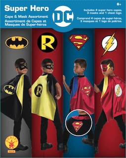 Foto 2 | Set De Capas De Superhéroe Rubie's Dc Comics, 4 Capas Y 3 Máscaras - Venta Internacional.