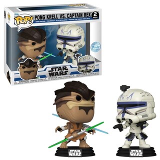 Foto 1 | ¡funko Pop! Pack De 2 Unidades De Star Wars: Pong Krell Contra El Capitán Rex - Venta Internacional.