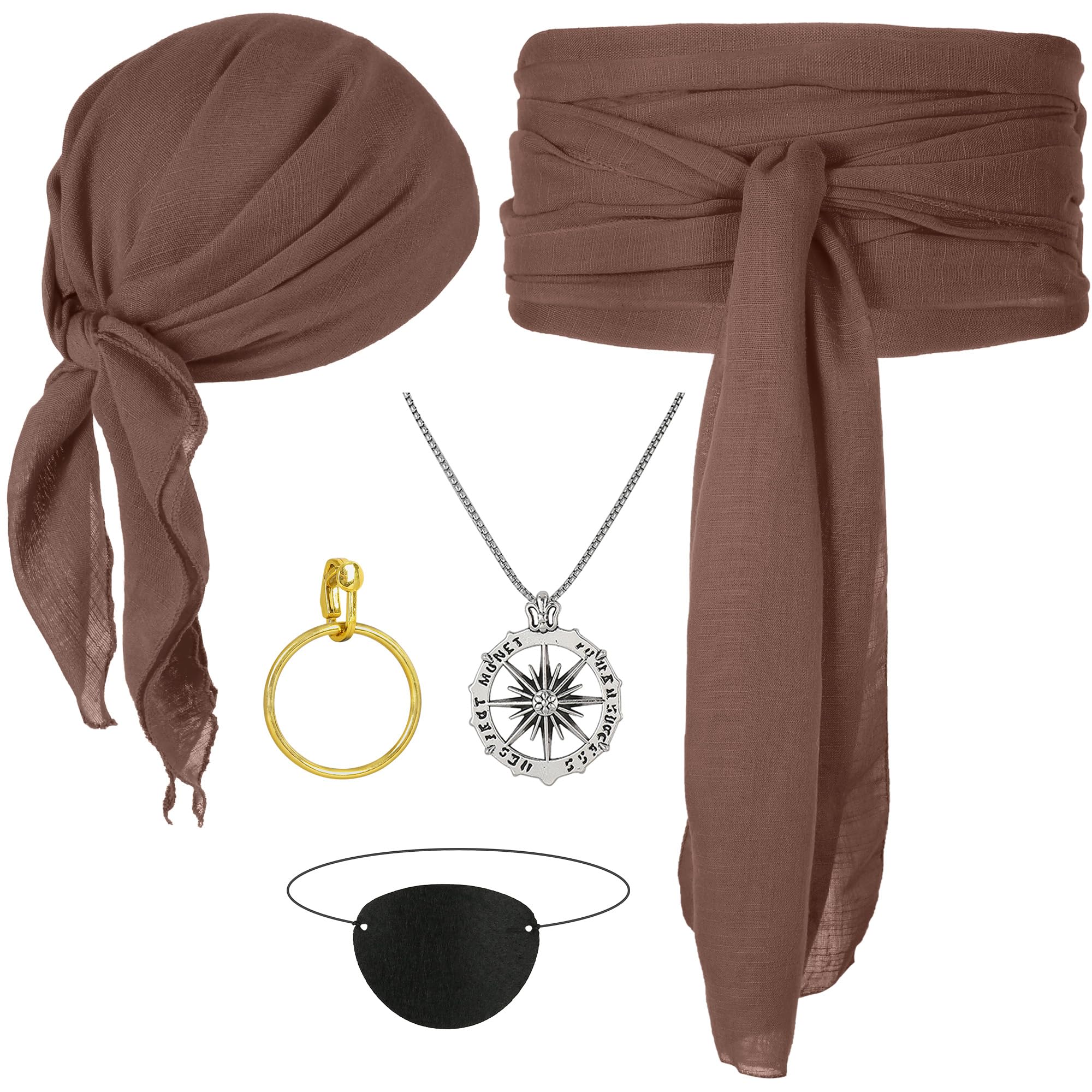 Foto 2 pulgar | Set De Accesorios Para Disfraz De Pirata Cicoci Para Hombre Y Mujer - Venta Internacional.
