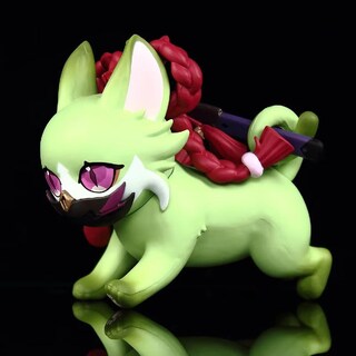 Foto 2 | Figura De Gato Rzahuahu Kukishinobu Scaramouche Pvc Anime De 11 Cm - Venta Internacional.