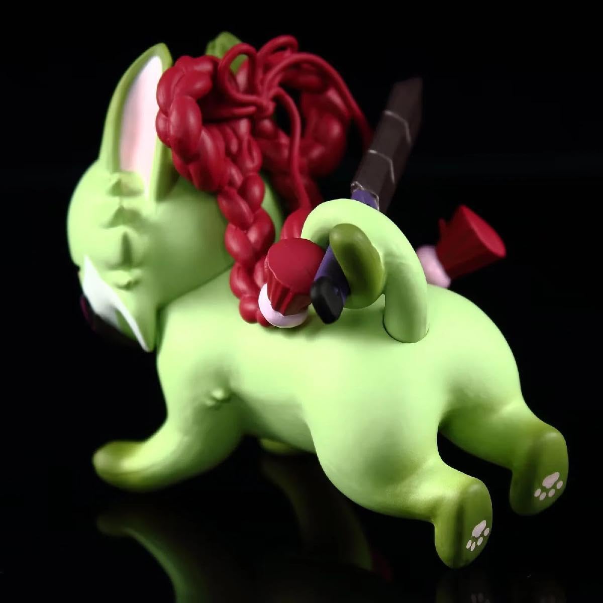Foto 5 pulgar | Figura De Gato Rzahuahu Kukishinobu Scaramouche Pvc Anime De 11 Cm - Venta Internacional.