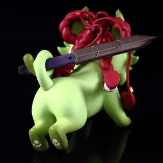 Foto 5 | Figura De Gato Rzahuahu Kukishinobu Scaramouche Pvc Anime De 11 Cm - Venta Internacional.