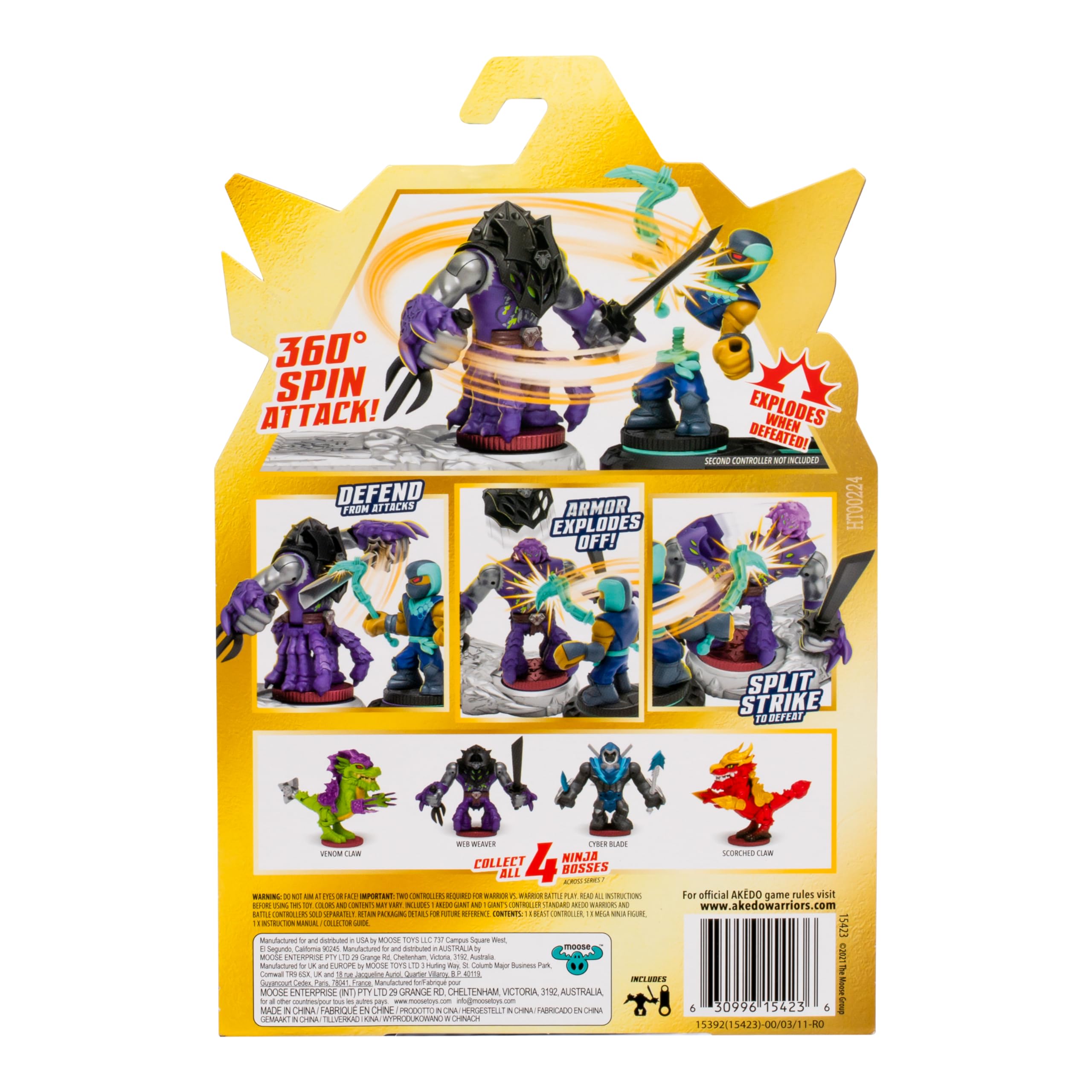 Foto 6 pulgar | Figura De Acción Akedo Legends Of Akedo Ninja Bosses Web Weaver - Venta Internacional.