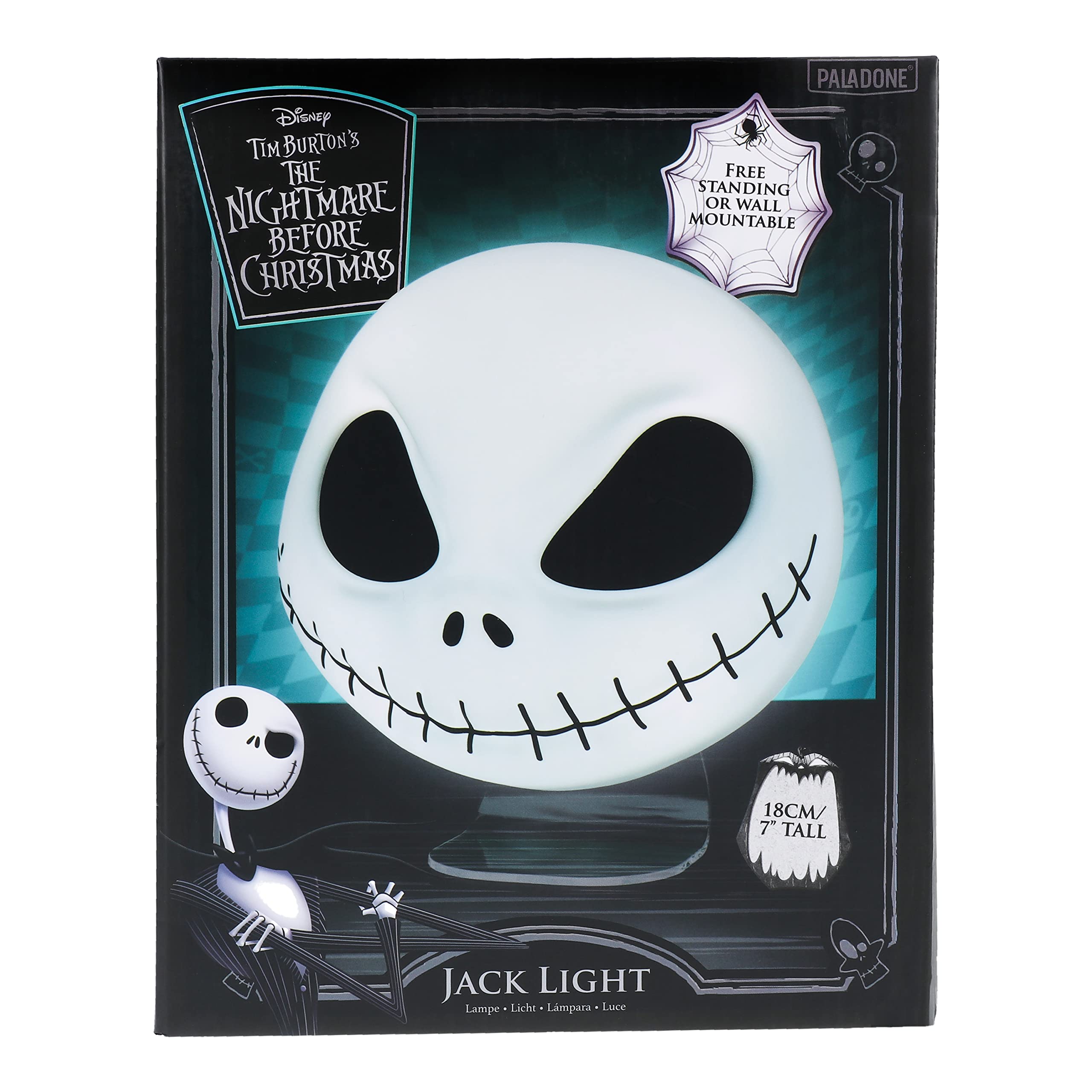 Foto 6 pulgar | Lámpara Mood Lamp Paladone Con Forma De Máscara Jack Skellington, 18 Cm - Venta Internacional.