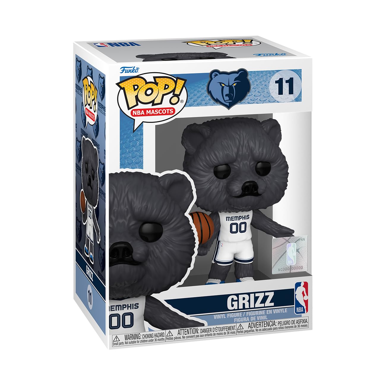 Foto 2 pulgar | ¡funko Pop! Figura De Los Memphis Grizzlies Grizzlies De La Nba, 11 Cm - Venta Internacional.