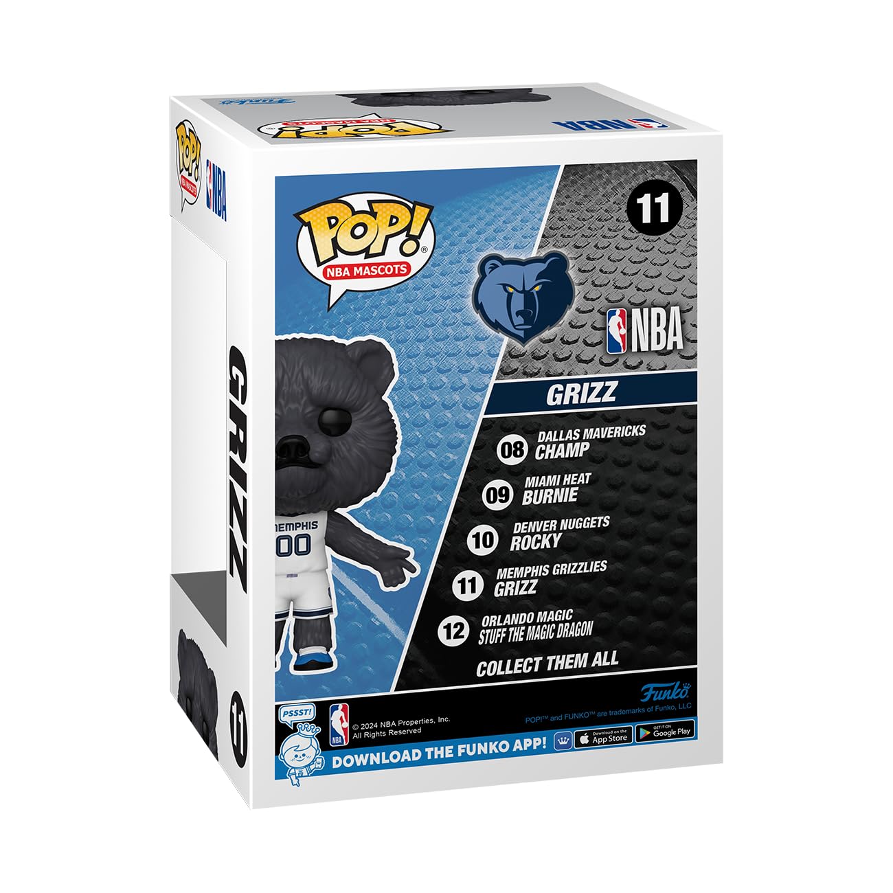 Foto 4 pulgar | ¡funko Pop! Figura De Los Memphis Grizzlies Grizzlies De La Nba, 11 Cm - Venta Internacional.