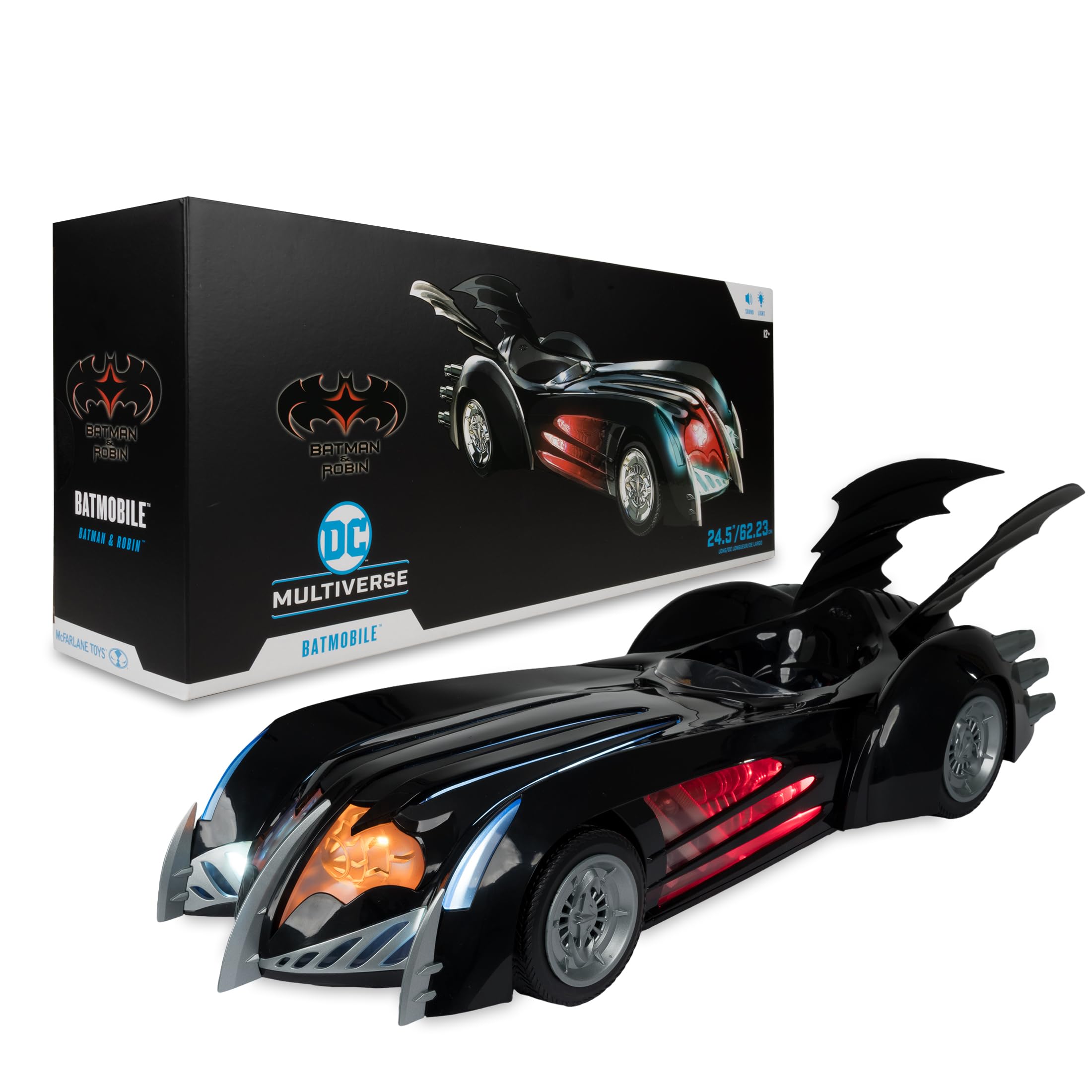 Foto 8 pulgar | Vehículo De Juguete Mcfarlane Toys Dc Multiverse Batmobile Con Luz - Venta Internacional.