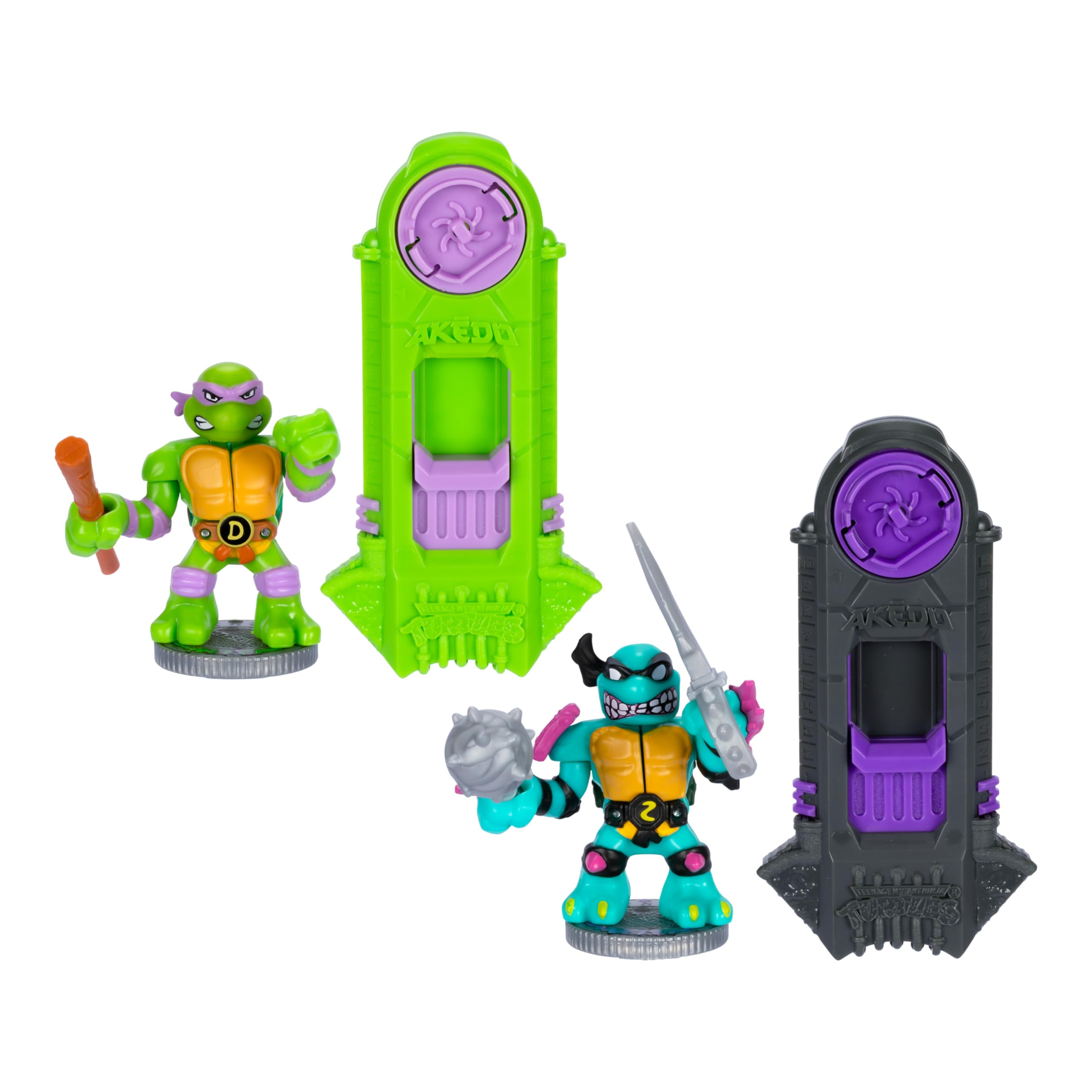 Foto 1 | Tortugas Ninja Mutantes Adolescentes De Toy Legends Of Akedo Donnie Vs Slash - Venta Internacional.