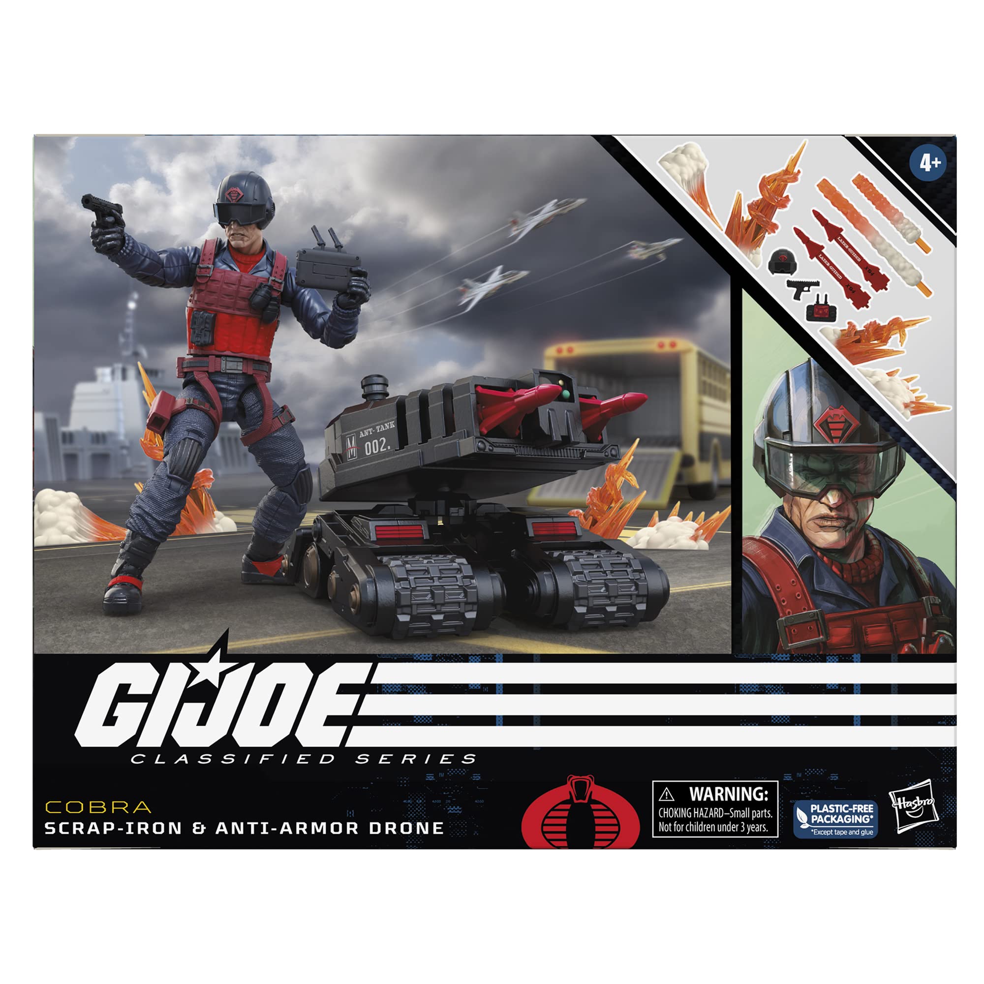 Foto 3 pulgar | Action Figures G.i. Joe Classified Series Scrap-iron Y Dron Antiblindaje - Venta Internacional.
