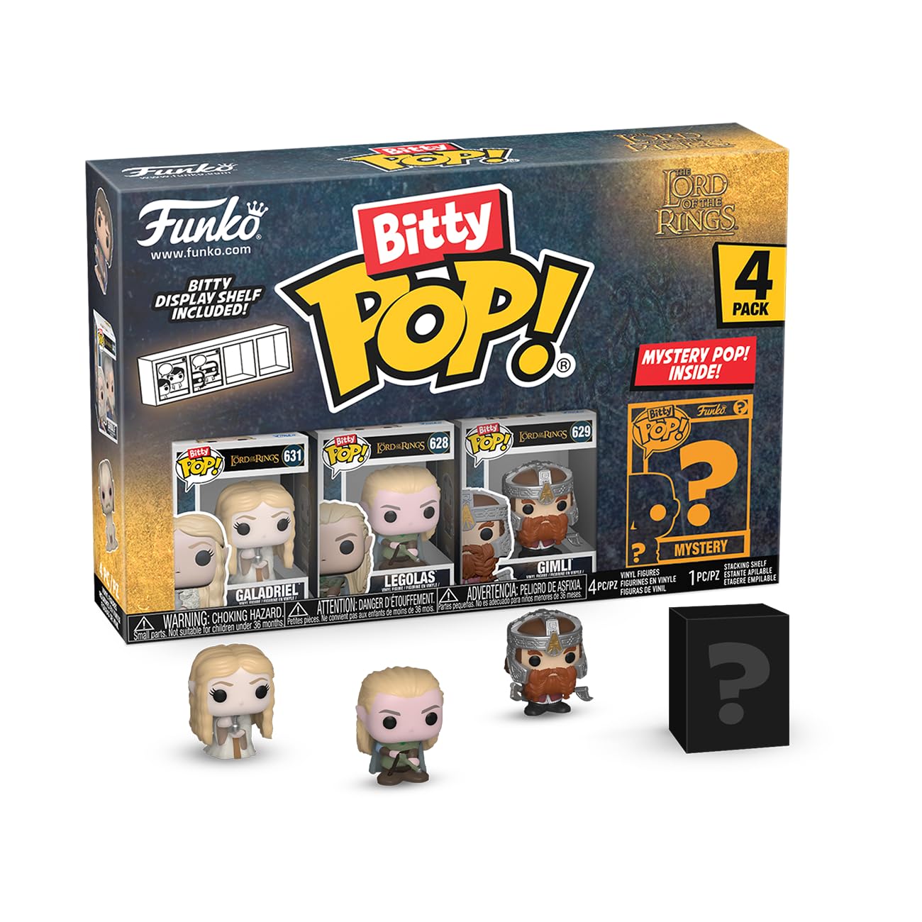 Foto 2 pulgar | Paquete De 4 Minijuguetes Coleccionables Funko Bitty Pop! ¡el Señor De Los Anillos - Venta Internacional.
