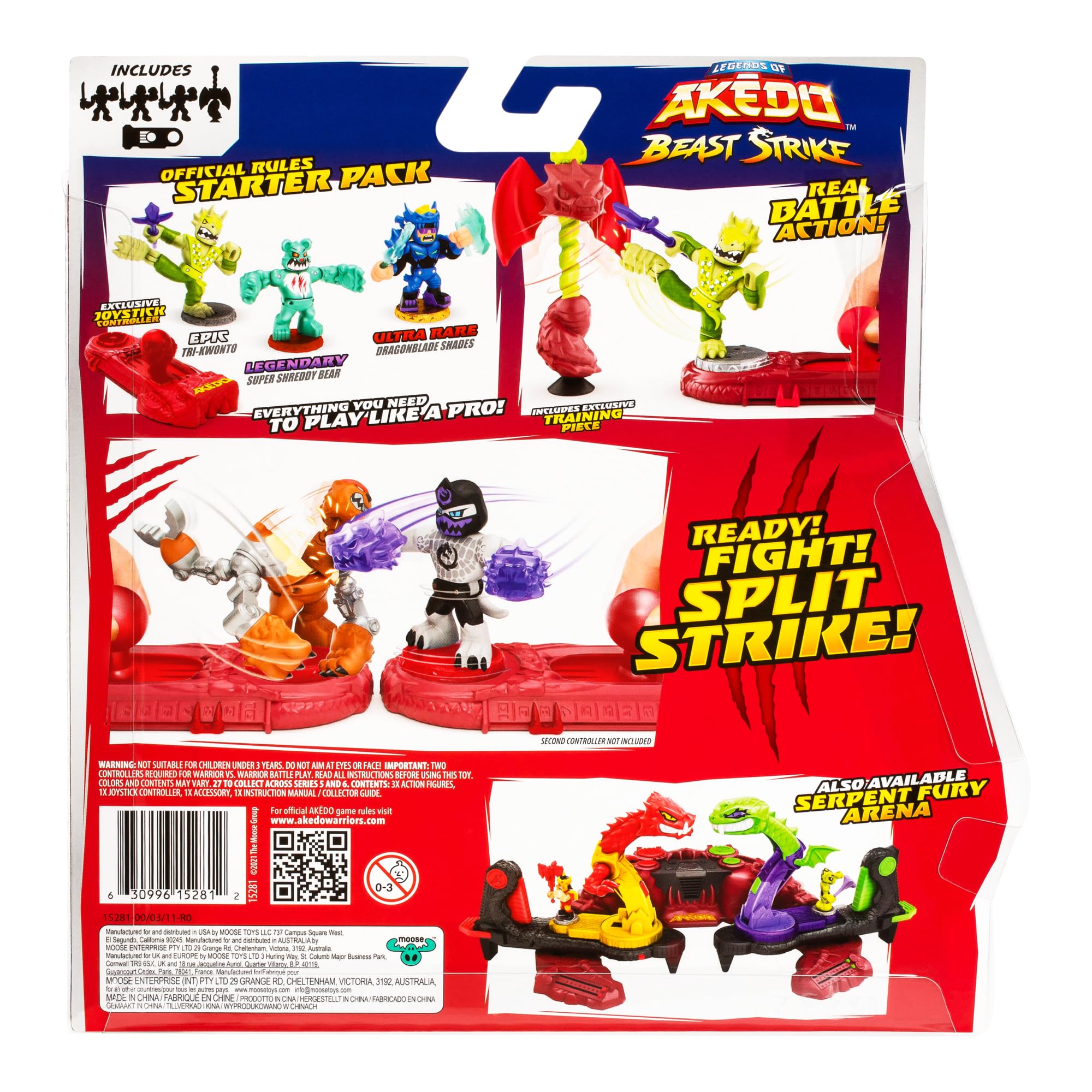 Foto 6 pulgar | Paquete De Inicio Akedo Legends Of Akedo Beast Strike Con 4 Guerreros - Venta Internacional.