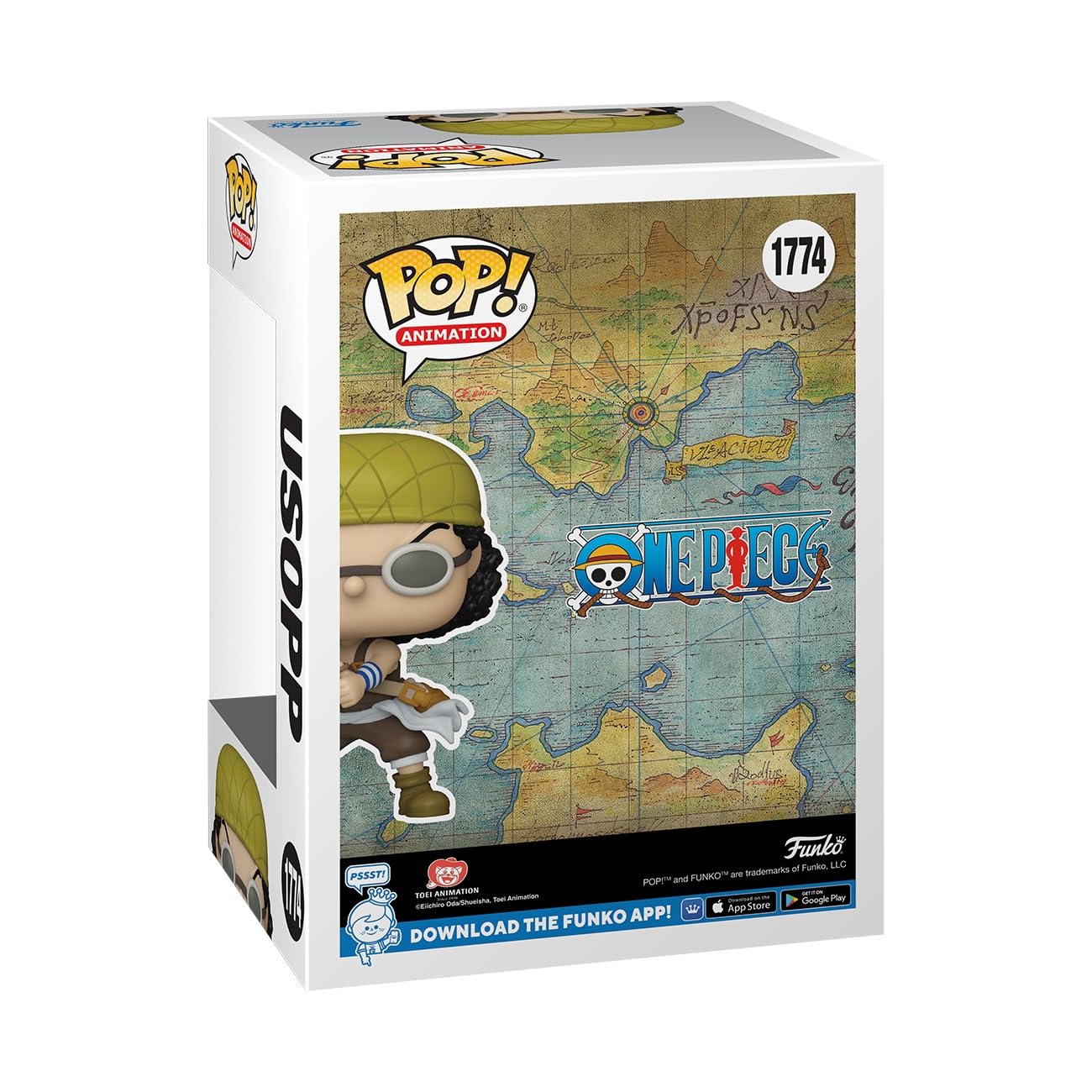 Foto 3 | ¡funko Pop! Figura Animada De Vinilo Usopp De One Piece, 10 Cm - Venta Internacional.