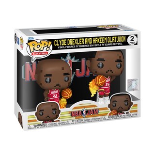 Foto 1 | Figura De Acción Funko Pop! Nba Jam: Rockets: Clyde Drexler Y Hakeem Olajuwon, Paquete De 2 - Venta Internacional.