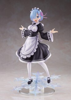 Foto 1 | Muñeca De Pvc Taito Re:zero Winter Maid Rem De 20 Cm Con Soporte - Venta Internacional.