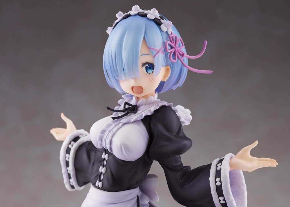 Foto 8 pulgar | Muñeca De Pvc Taito Re:zero Winter Maid Rem De 20 Cm Con Soporte - Venta Internacional.