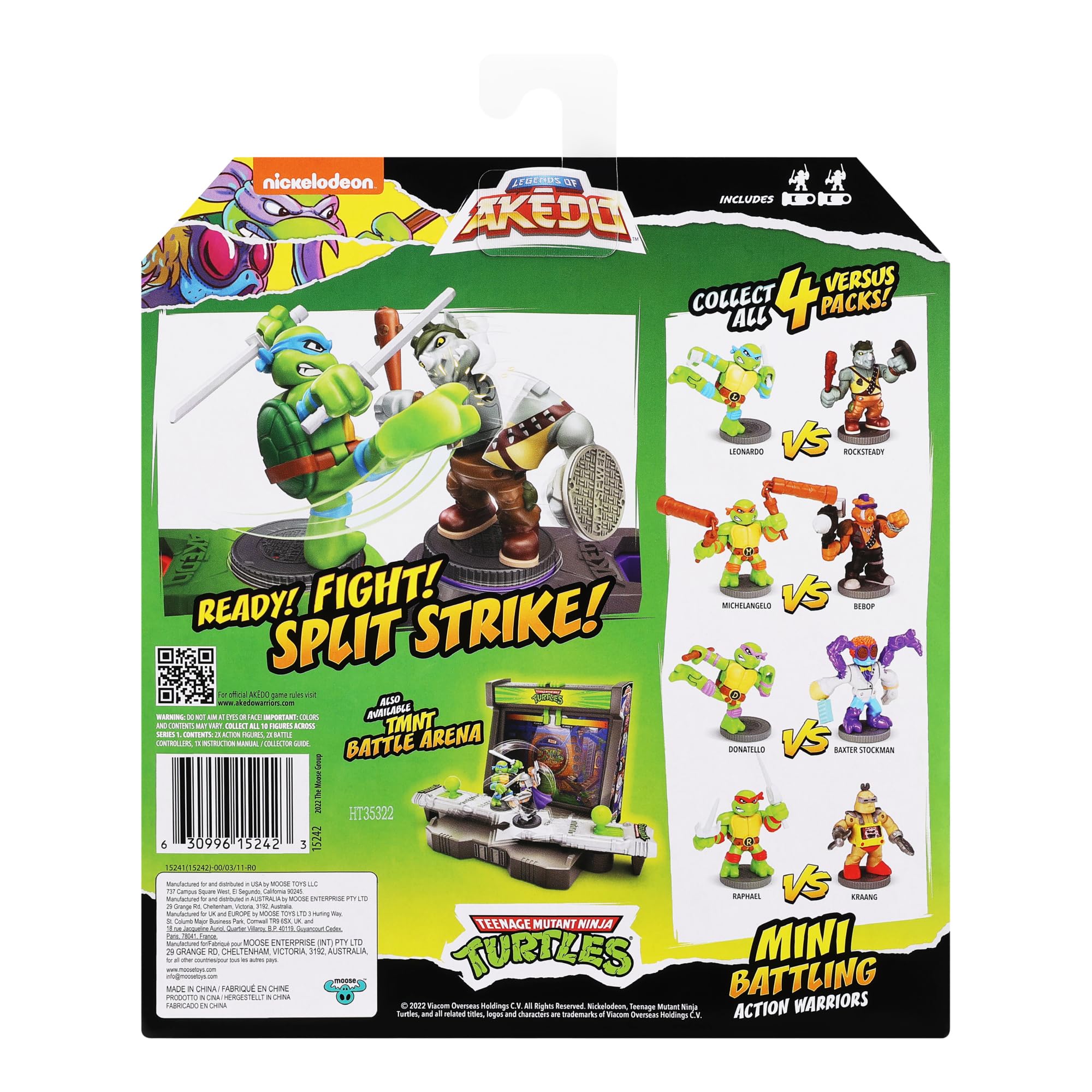 Foto 4 pulgar | Tortugas Ninja Adolescentes Mutantes De Toy Akedo Legends Of Akedo - Venta Internacional.