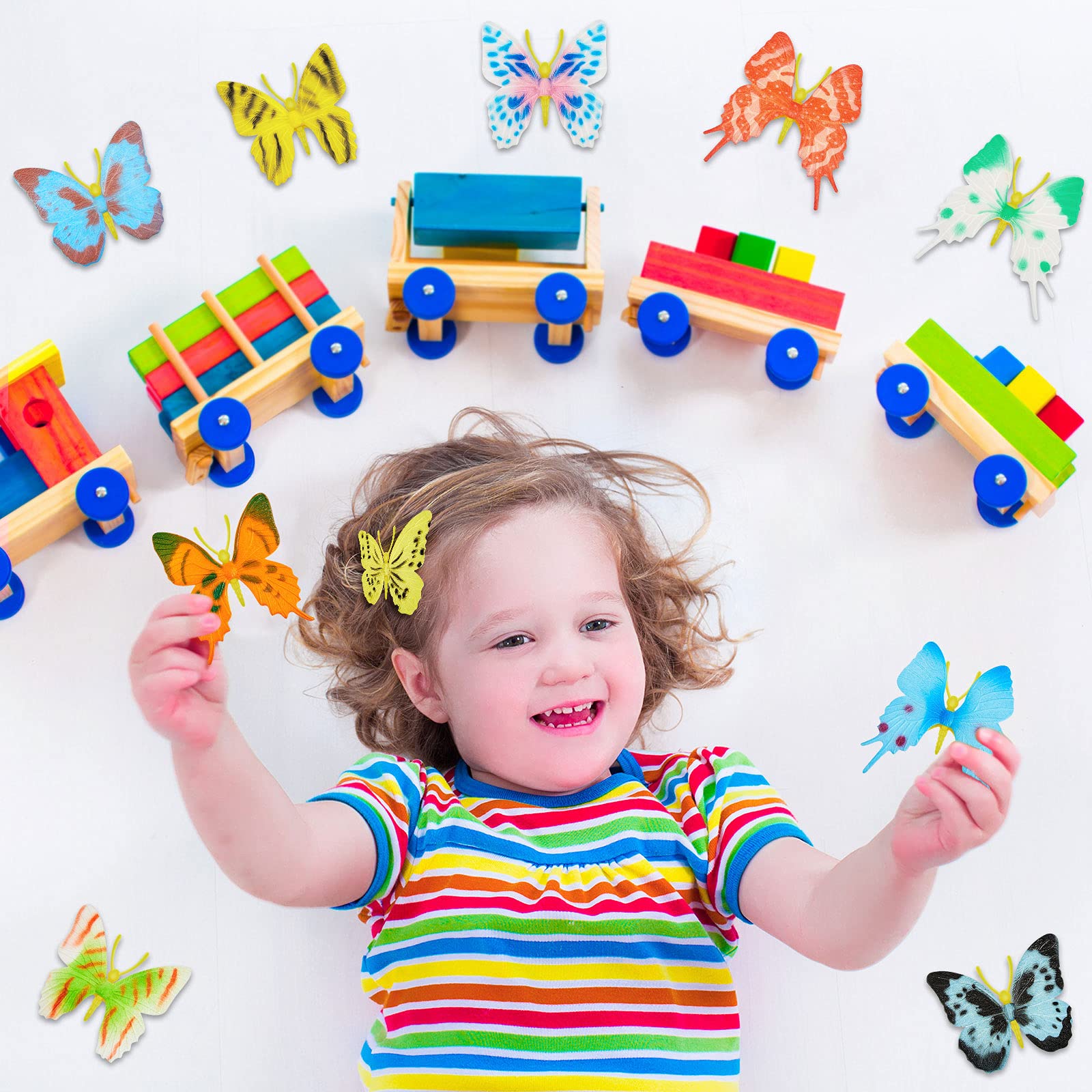 Foto 5 pulgar | Decoración Artística De Plástico Toy Butterflies Canlierr, 36 Unidades - Venta Internacional.