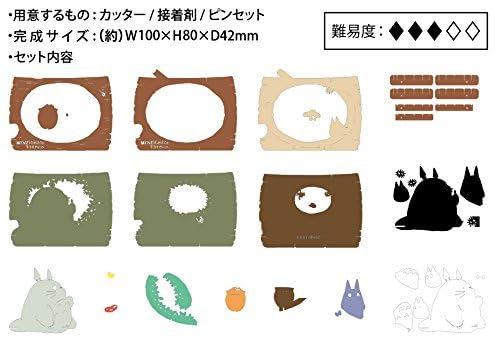 Foto 6 pulgar | Teatro De Papel Artesanía Ensky Mi Vecino Totoro Totoro En Tronco - Venta Internacional.
