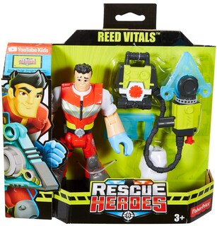 Foto 6 | Figura De Acción Fisher-price Rescue Heroes Reed Vitals 15 Cm - Venta Internacional.