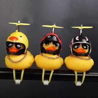 Foto 6 | Adornos De Goma Para Coche Con Forma De Pato Wonuu, Diseño De Pato Amarillo Con Hélice - Venta Internacional.