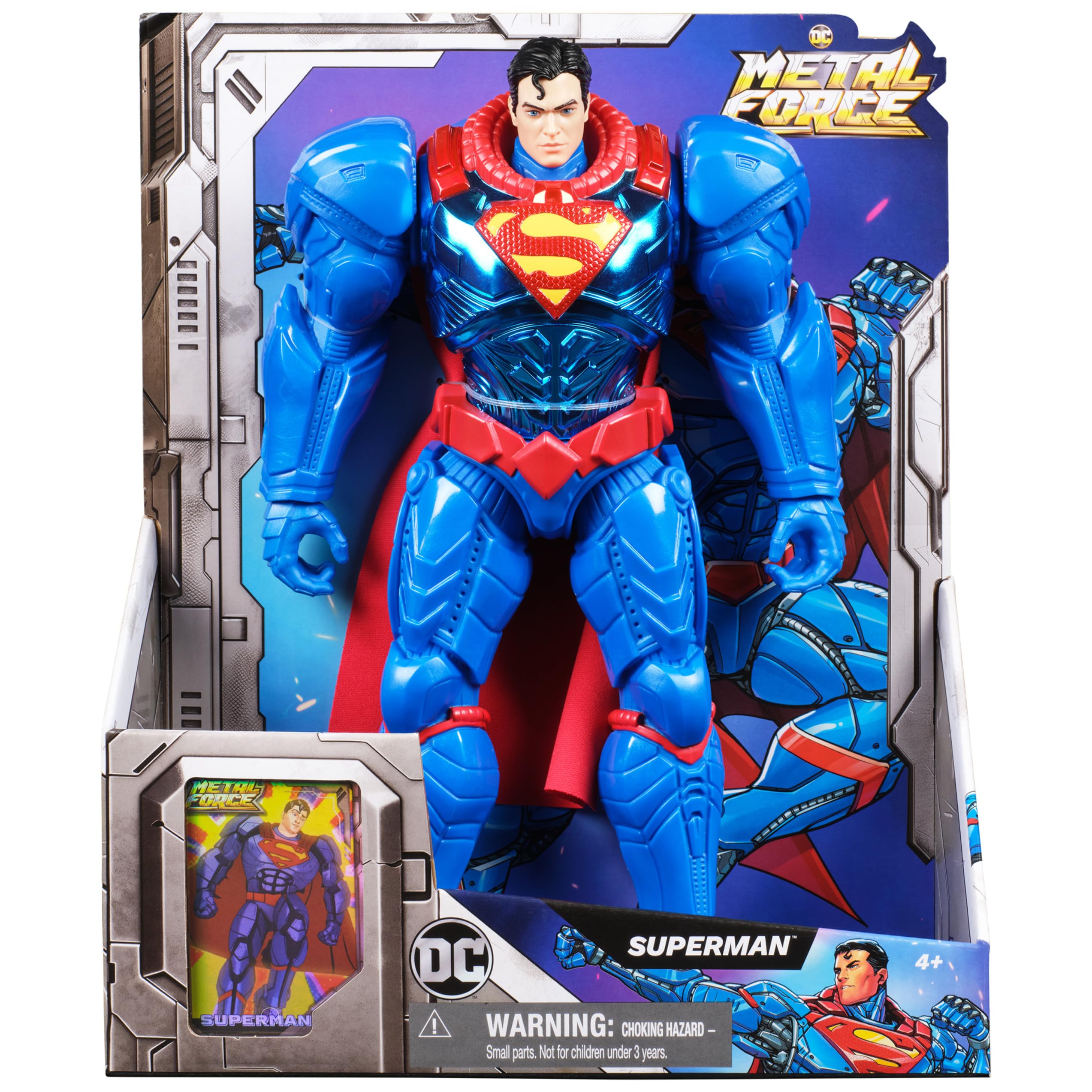 Foto 3 pulgar | Figura De Acción Dc Comics Metal Force Superman 30 Cm - Venta Internacional.