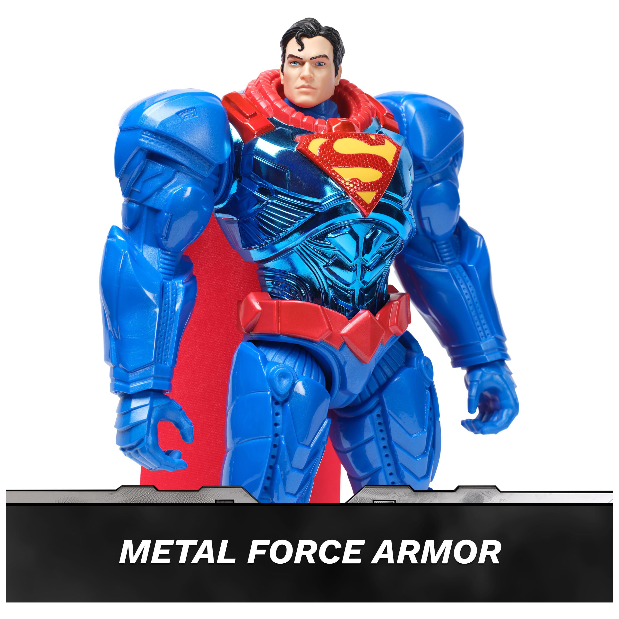 Foto 4 pulgar | Figura De Acción Dc Comics Metal Force Superman 30 Cm - Venta Internacional.