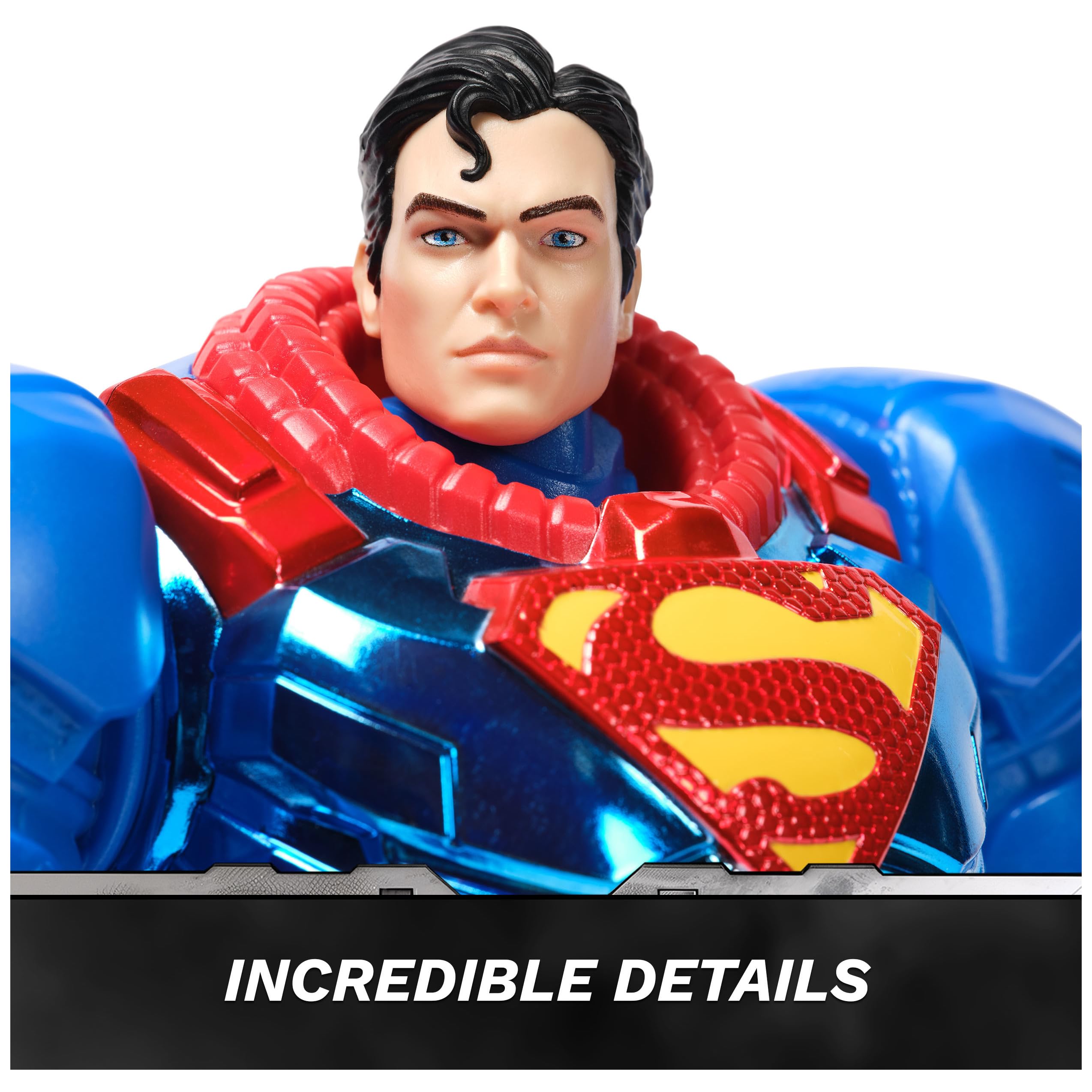 Foto 5 pulgar | Figura De Acción Dc Comics Metal Force Superman 30 Cm - Venta Internacional.