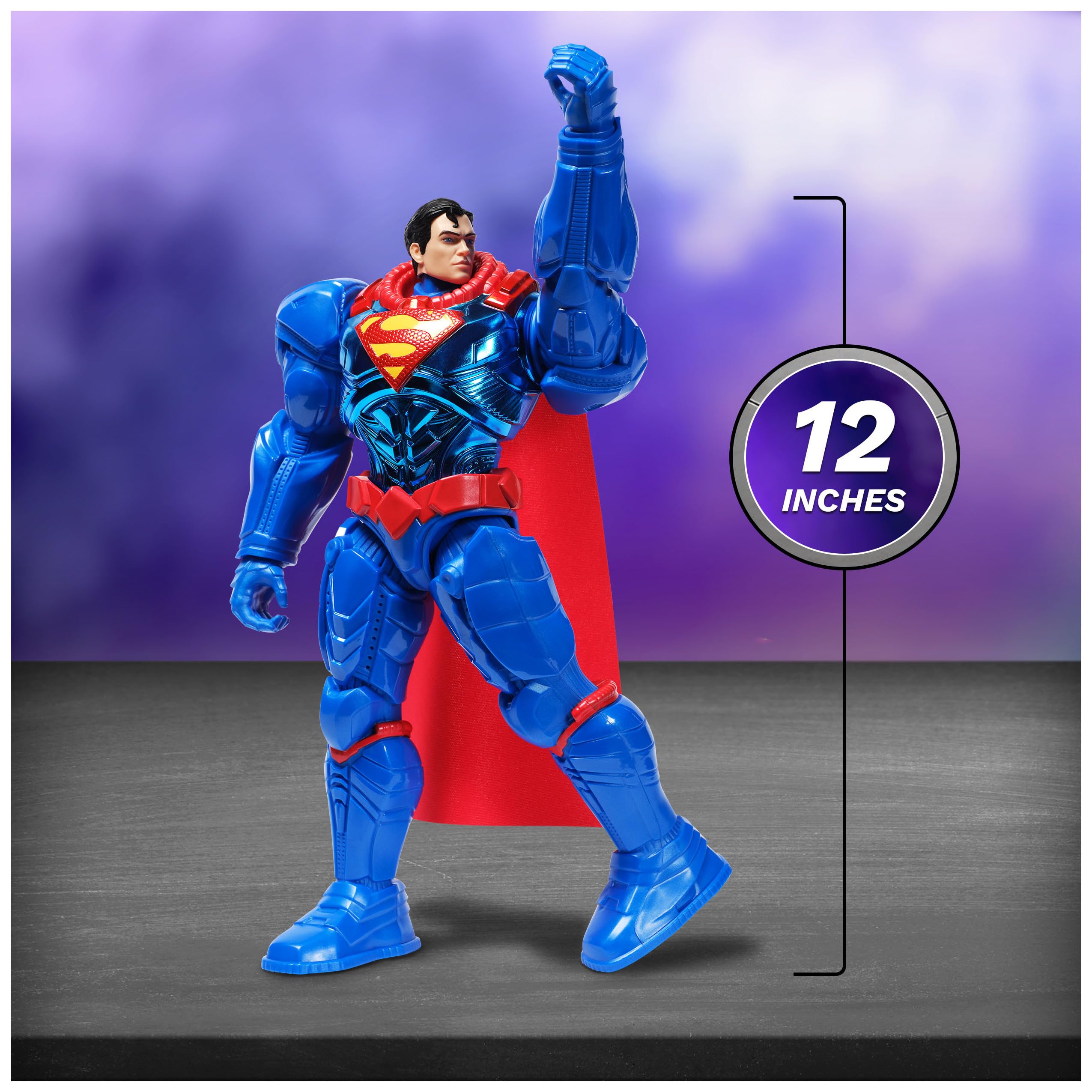 Foto 6 pulgar | Figura De Acción Dc Comics Metal Force Superman 30 Cm - Venta Internacional.