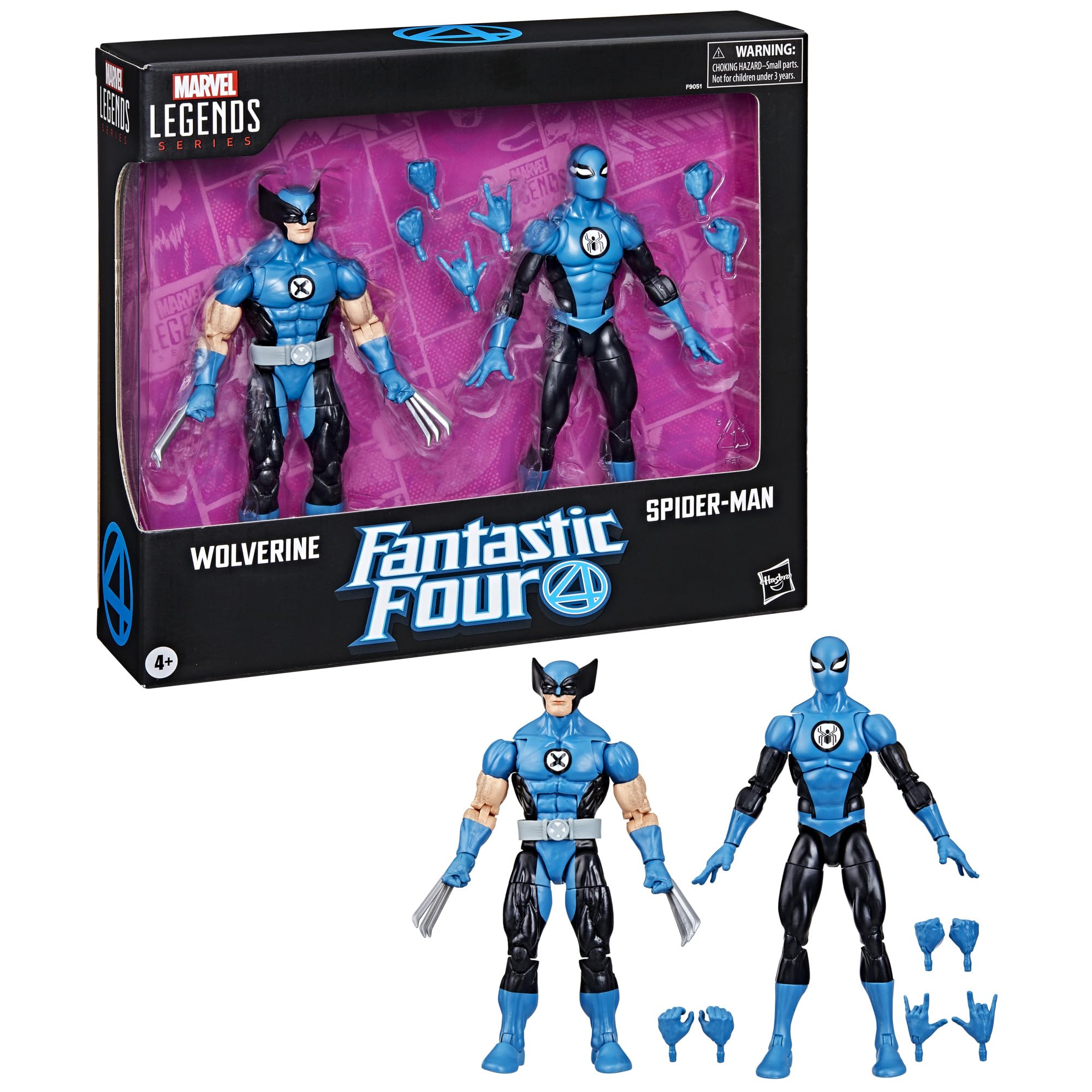 Foto 2 pulgar | Figuras De Acción De La Serie Marvel Legends Wolverine Y Spider-man - Venta Internacional.