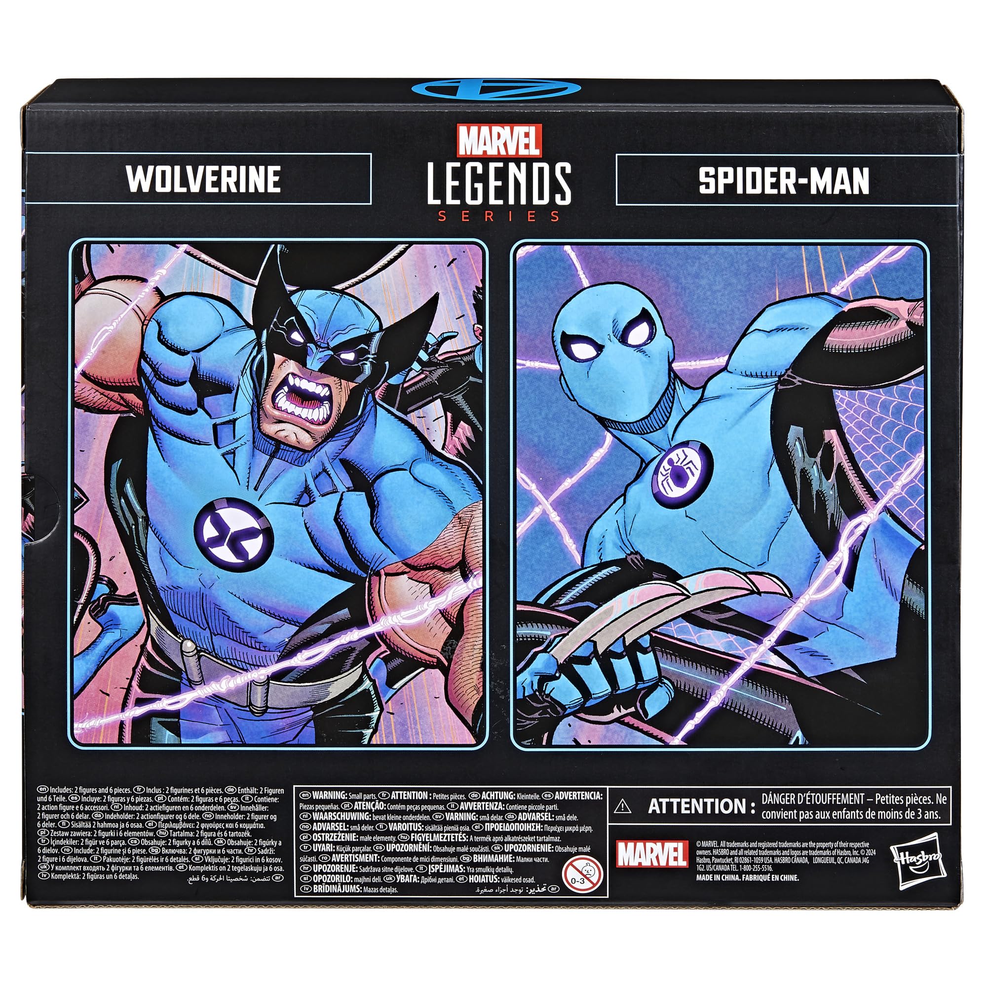 Foto 6 pulgar | Figuras De Acción De La Serie Marvel Legends Wolverine Y Spider-man - Venta Internacional.