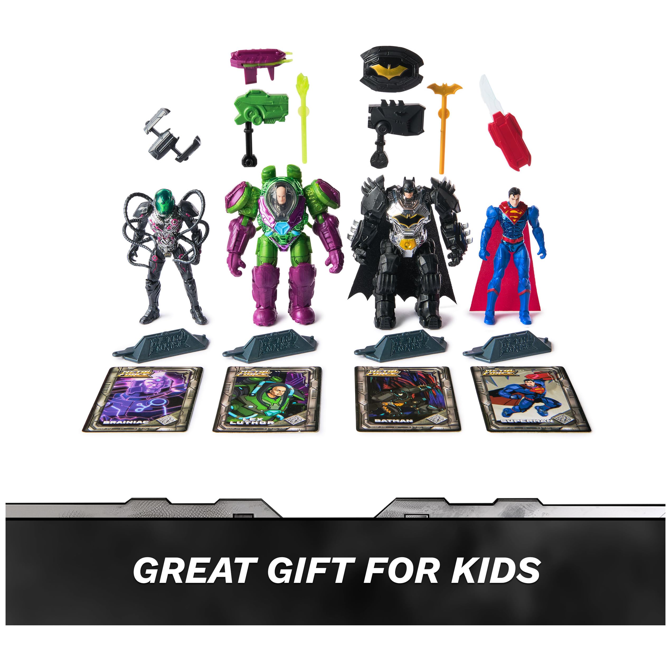 Foto 4 pulgar | Set De Figuras De Acción Dc Comics Metal Force Team Up De 10 Cm - Venta Internacional.