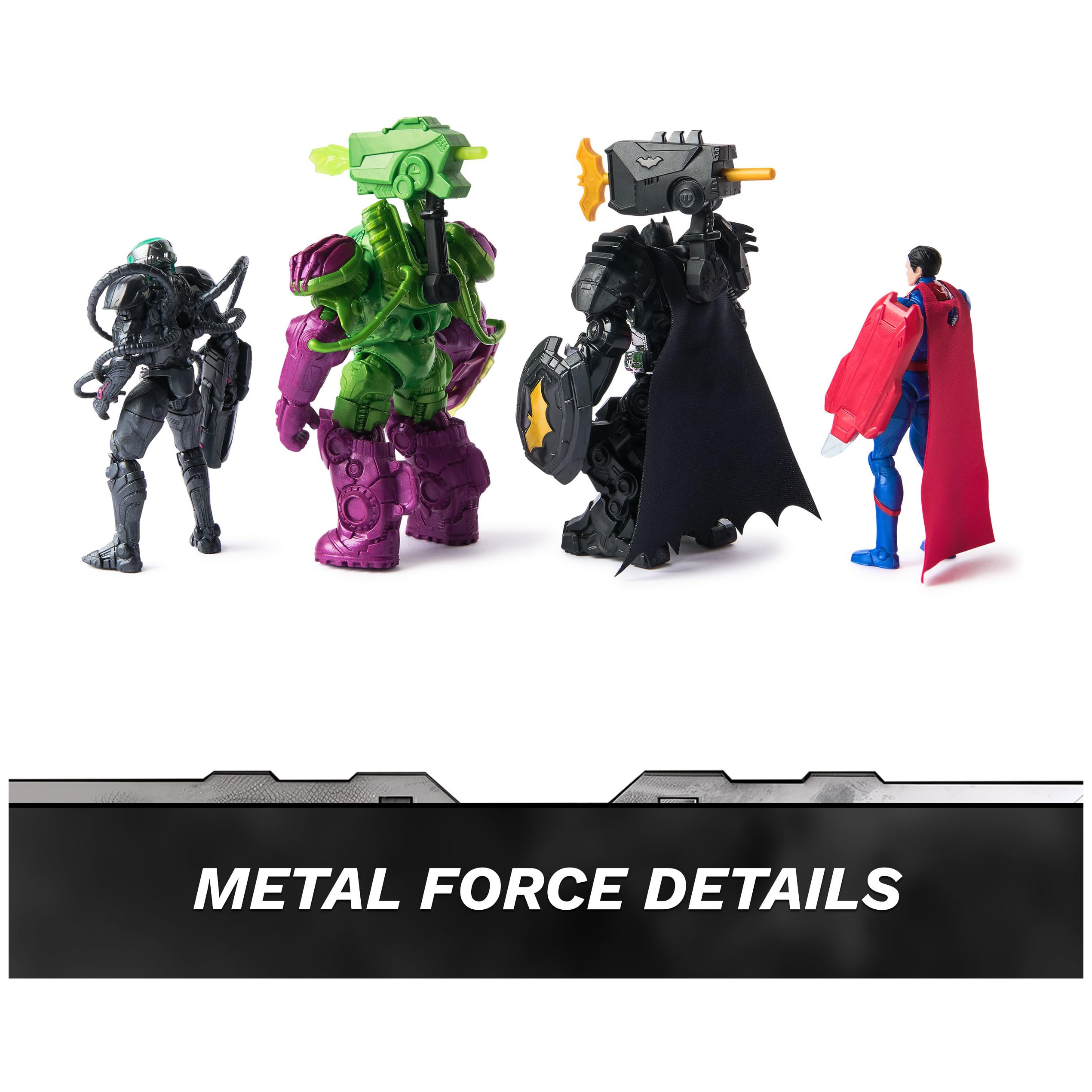 Foto 6 pulgar | Set De Figuras De Acción Dc Comics Metal Force Team Up De 10 Cm - Venta Internacional.