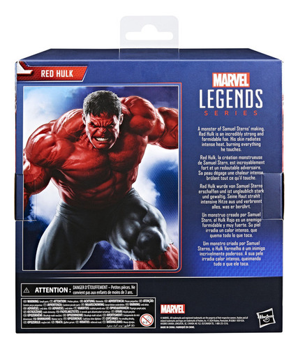 Foto 4 pulgar | Marvel Legends Red Hulk Capitán América Figura 20 Cm Hasbro