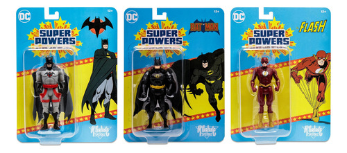 Foto 2 pulgar | Dc Super Powers Pack 3 Batman Flash Batman Gris Mcfarlane