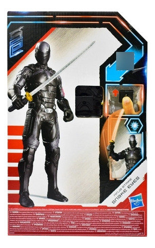 Foto 4 pulgar | Gi Joe Origins Ninja Strike Snake Eyes 30 Cm Con Luz Hasbro