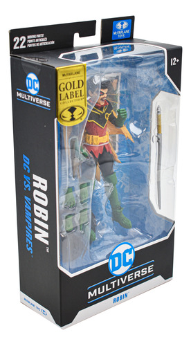 Foto 3 pulgar | Dc Multiverse Robin Dc Vs Vampires Gold Label Mcfarlane