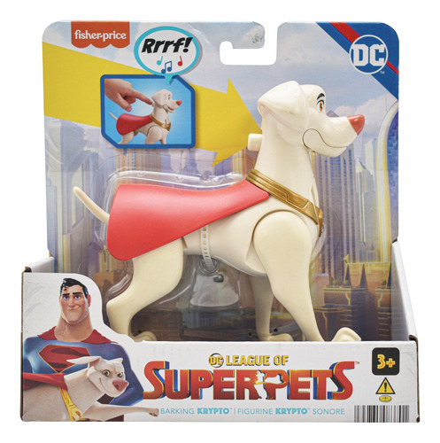 Foto 2 pulgar | Dc League Of Superpets Krypto Sonido 14cm Mattel Cd
