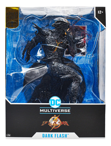 Foto 2 pulgar | Dc Multiverse The Flash Dark Flash Gold Label Mcfarlane