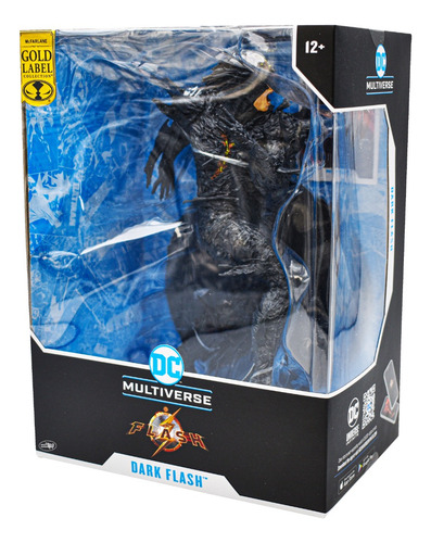 Foto 2 | Dc Multiverse The Flash Dark Flash Gold Label Mcfarlane