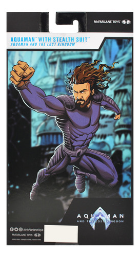 Foto 4 pulgar | Dc Multiverse Aquaman With Stealth Suit 18cm Mcfarlane Toys