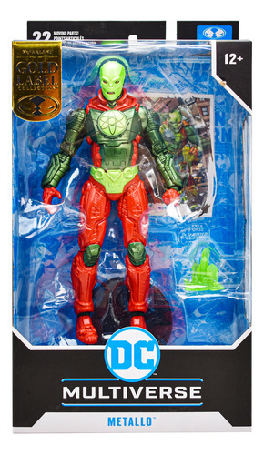 Foto 2 pulgar | Dc Multiverse Metallo Gold Label Figura 18cm Mcfarlane Cf