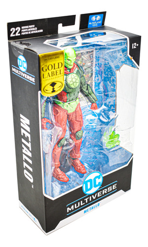 Foto 4 pulgar | Dc Multiverse Metallo Gold Label Figura 18cm Mcfarlane Cf