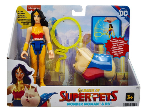 Foto 2 pulgar | Dc League Of Super Pets Mujer Maravilla Y Pb Fisher Price