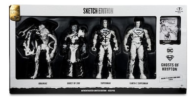 Foto 1 | Dc Superman Ghosts Of Krypton Set 4 Figuras Sketch Mcfarlane
